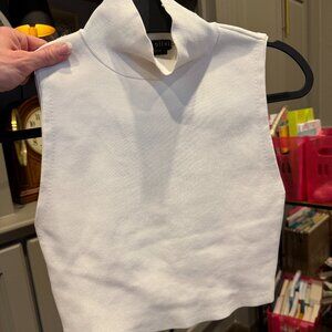 Alice + Olivia white turtleneck tank